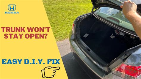 So now when you accidentally bump the trunk open button, your car won't receive the message! This keeps your trunk closed during the day, . . Honda civic trunk keeps popping open